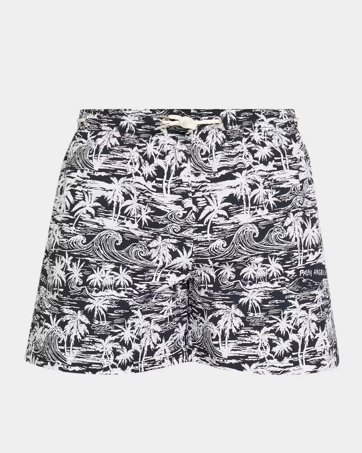 Palm Printed Drawstring Swim Shorts by Palm Angels