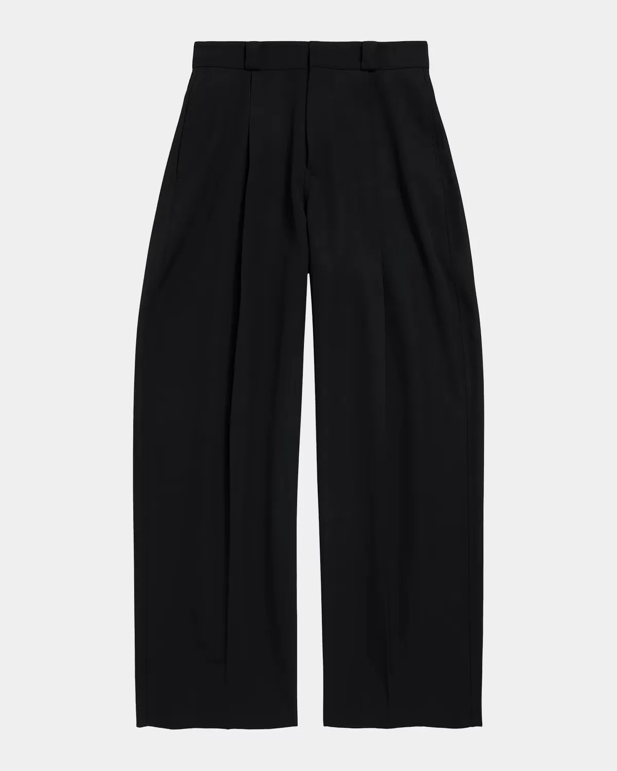 Barrel-Leg Pleated Trousers by Balenciaga