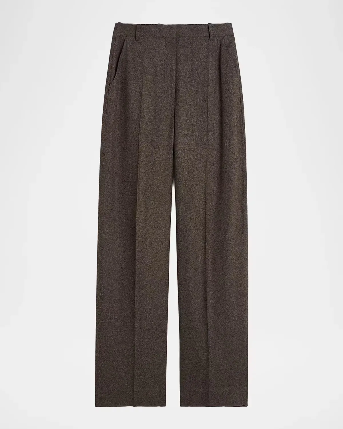 High-Rise Wool-Blend Trousers by Totême