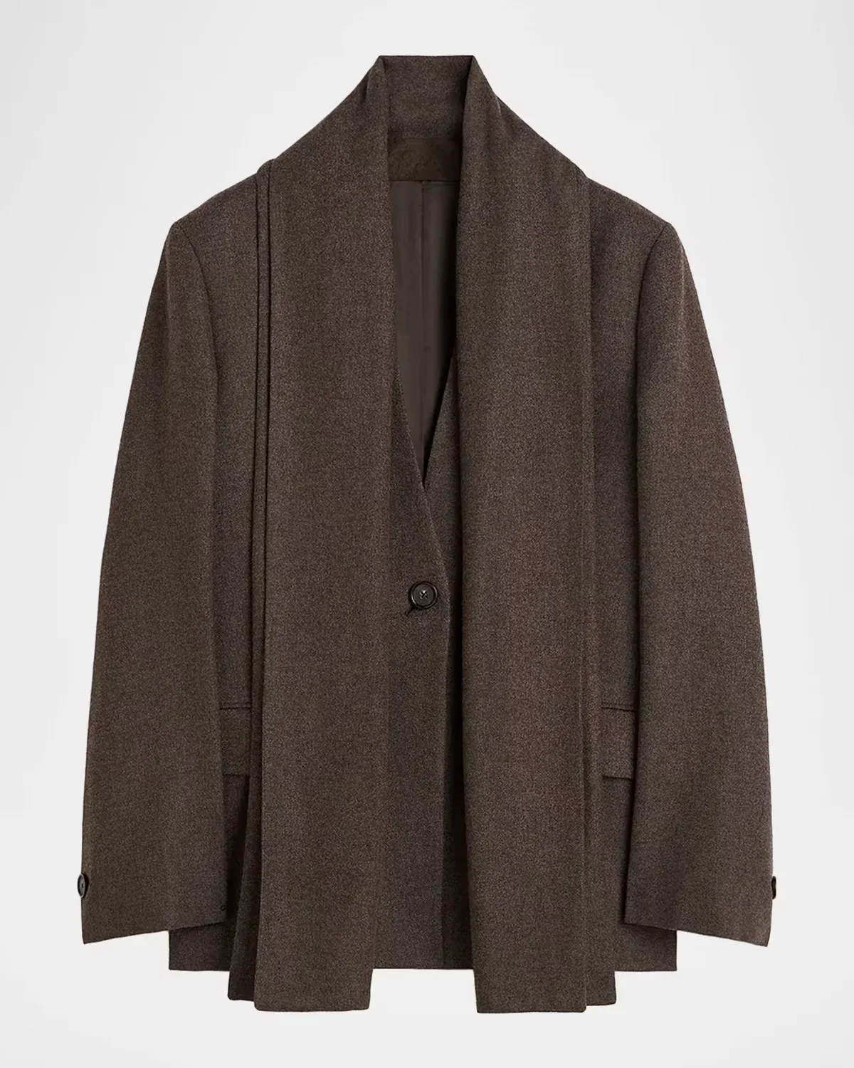 Scarf Lapel Blazer by Totême