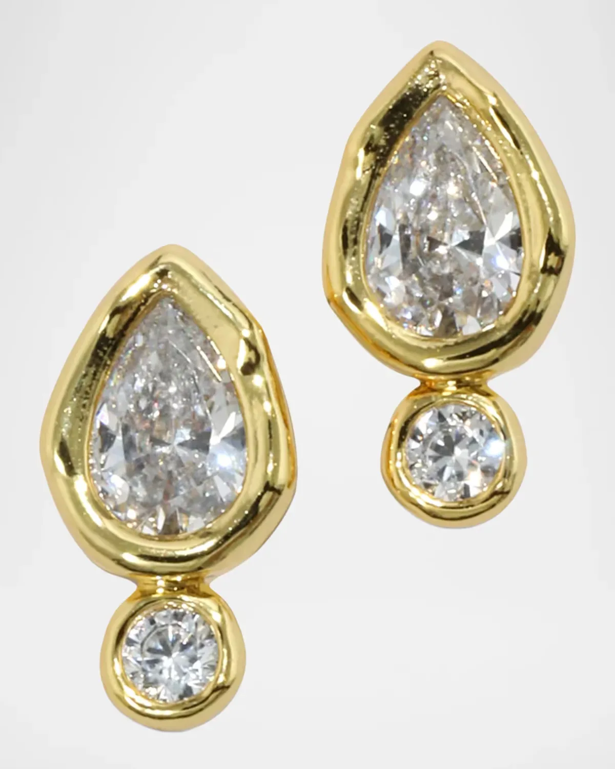 Asterales Cubic Zirconia Teardrop Stud Earrings by Alexis Bittar