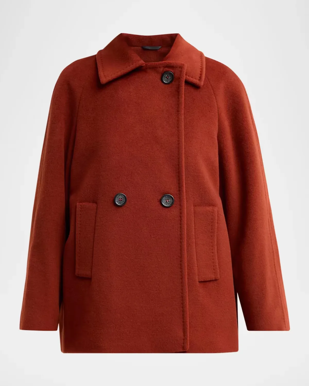 Virgin Wool Double-Breasted Jacket