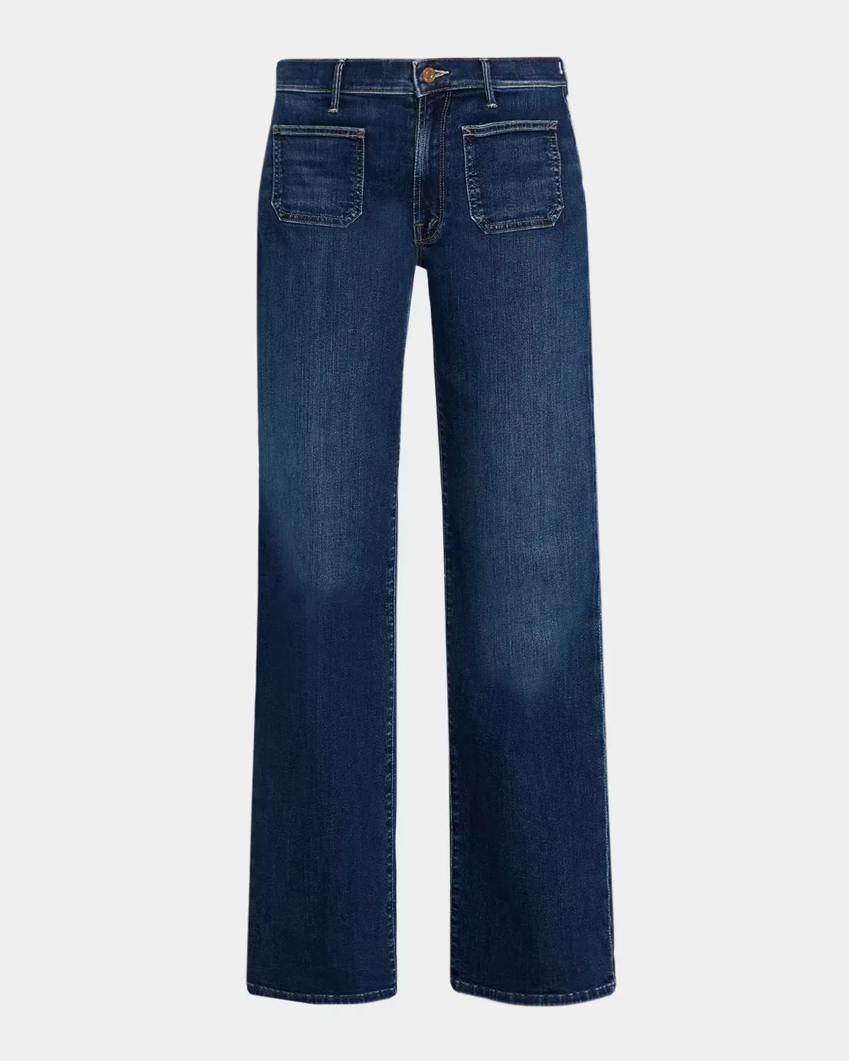 The Patch Pocket Mid-Rise Maven Sneak Jeans by MOTHER