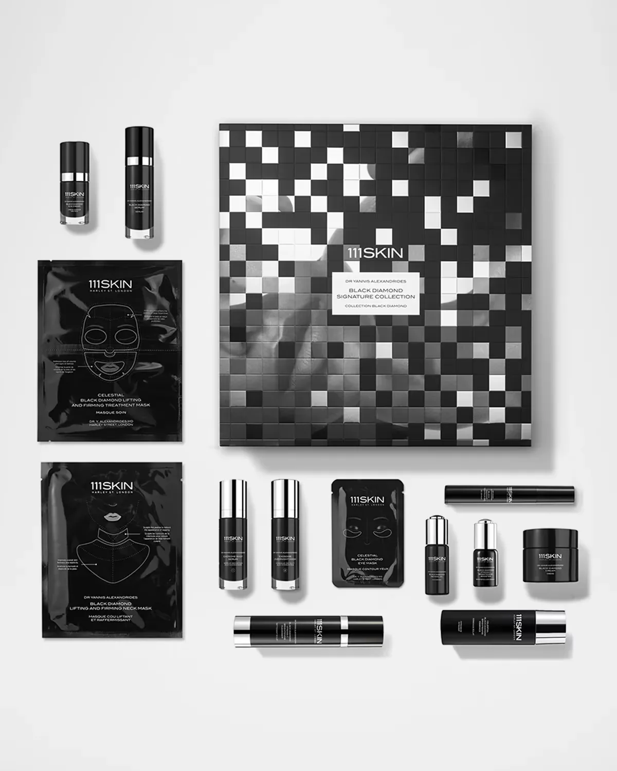 13-Piece Black Diamond Signature Skincare Collection by 111SKIN