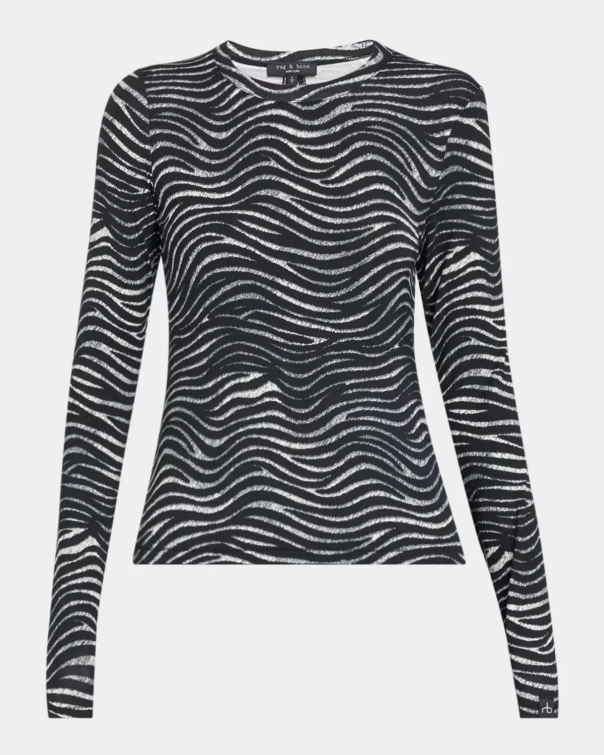 Luca Zebra Long-Sleeve Top by rag & bone