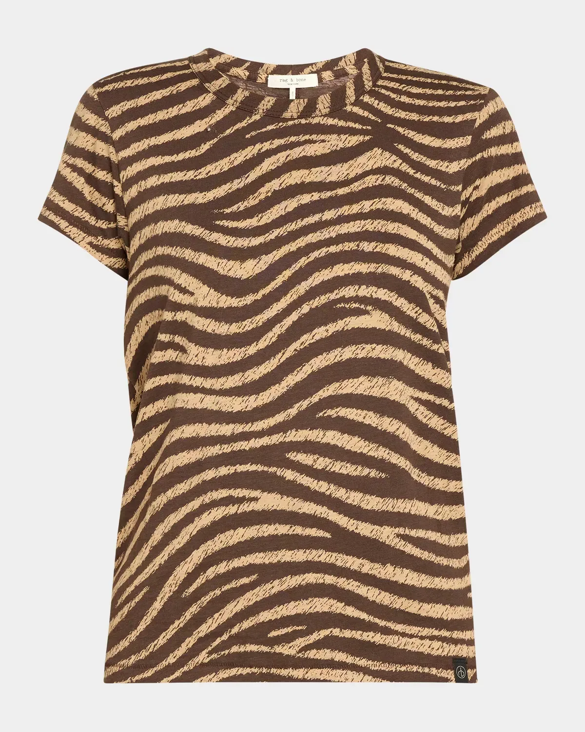 All Over Zebra Cotton T-Shirt by rag & bone