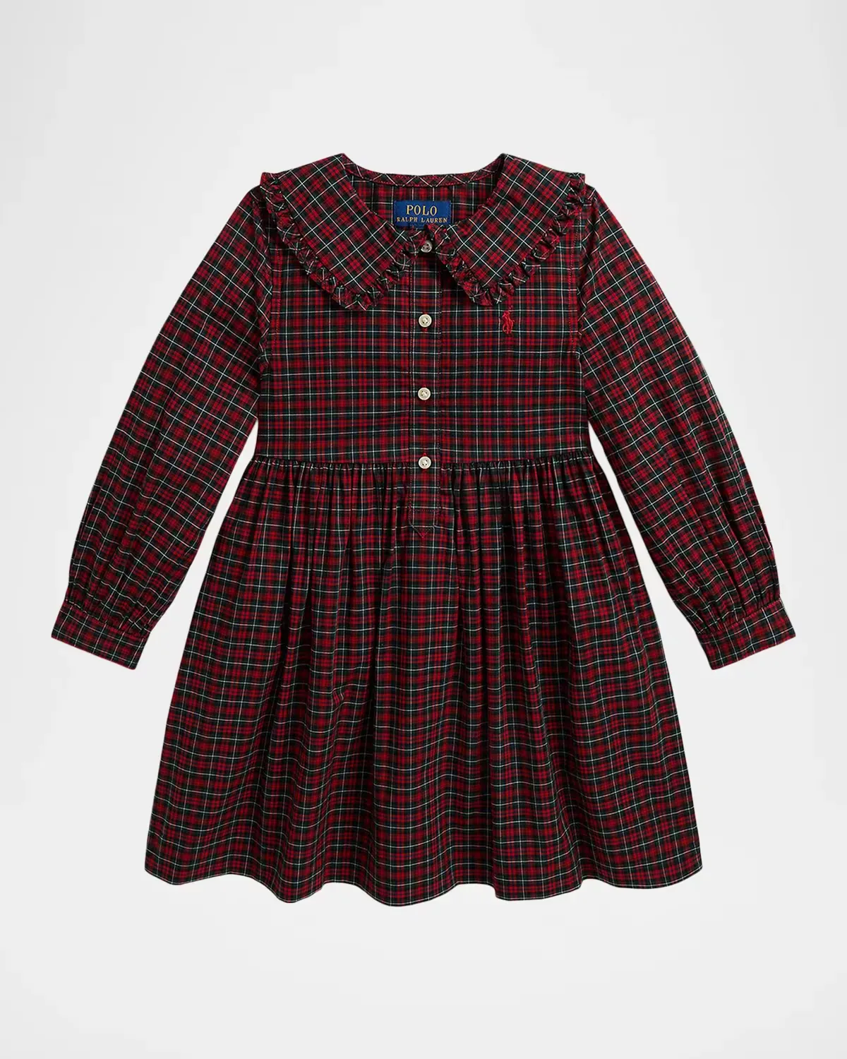 Plaid Cotton Poplin Shirtdress by Polo Ralph Lauren