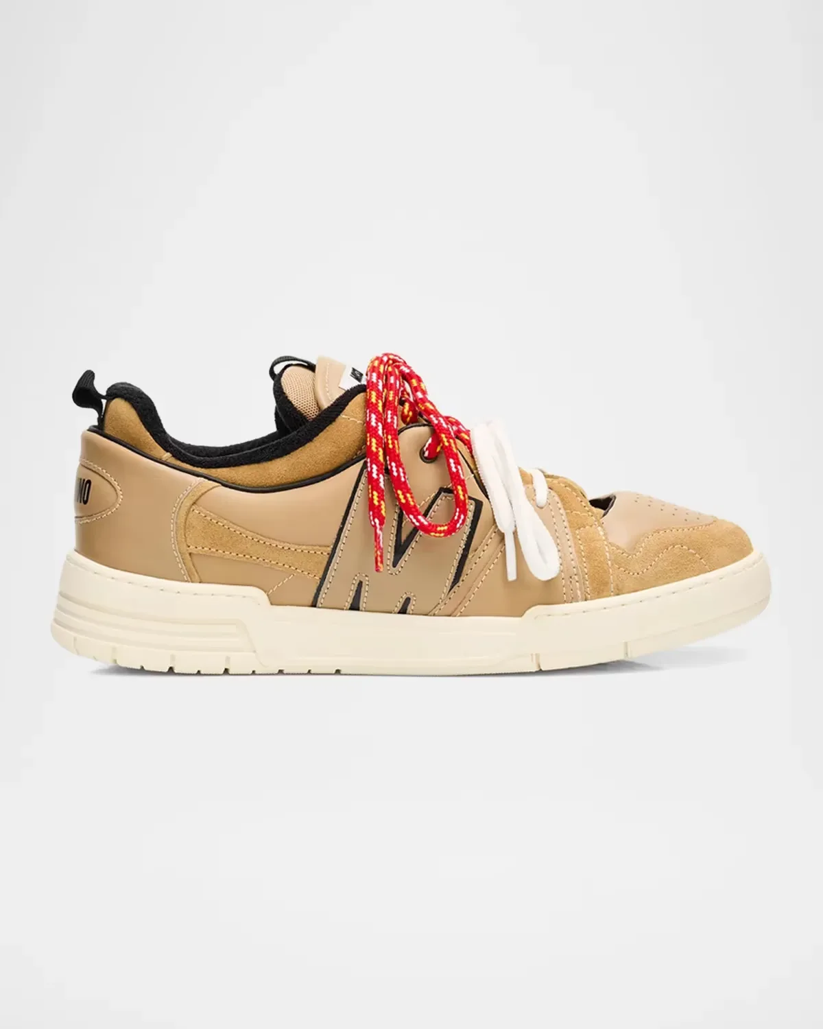 M Double-Laces Low-Top Sneakers by Moschino