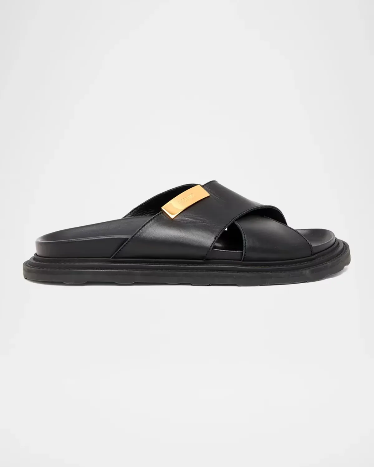Faux-Leather Mule Sandals by Moschino