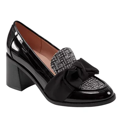 Korrar Stacked High Heel Bow Loafers by Bandolino