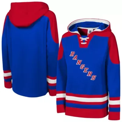 NHL New York Rangers Ageless Must Have Home V-Neck Pullover Hoodie by Outerstuff