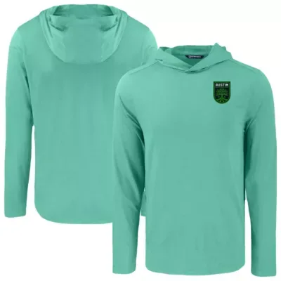 MLS Austin FC Coastline Epic Comfort Eco Recycled Long Sleeve Hoodie T-Shirt by Cutter & Buck
