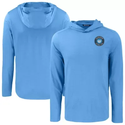 MLS Charlotte FC Coastline Epic Comfort Eco Recycled Long Sleeve Hoodie T-Shirt by Cutter & Buck
