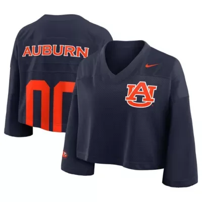 NCAA Auburn Tigers Cropped Mesh Dri-FIT Fashion Jersey