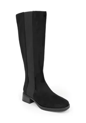 Daria Riding Boots - Faux Suede