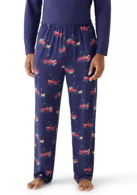 Heritage Santa Claus Print Pajama Pants by Pajamarama
