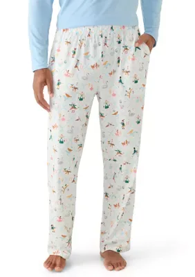 Twelve Days of Christmas Print Pajama Pants by Pajamarama