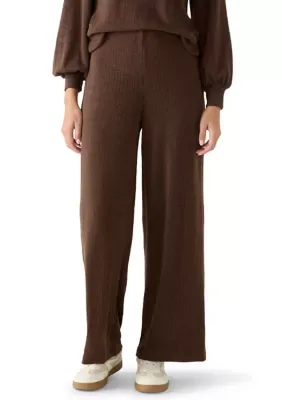 Rib Knit Flared Pants by Fever