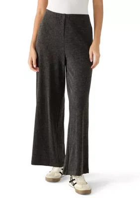 Rib Knit Flared Pants