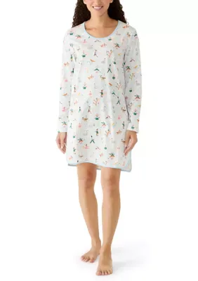 Twelve Days of Christmas Print Sleep Shirt by Pajamarama