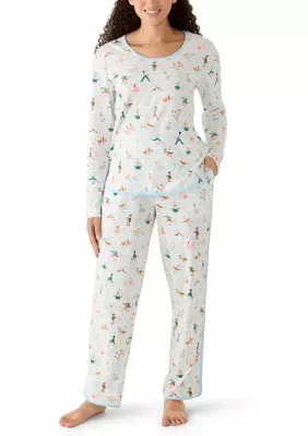 Twelve Days of Christmas Print Pajama Set by Pajamarama