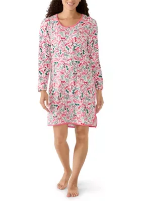 Sleepy Bows Print Sleep Shirt by Pajamarama