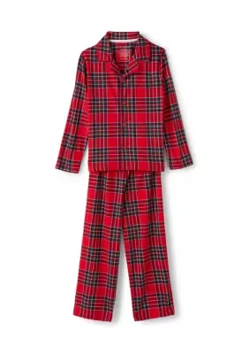 Notch Collar Pajama Set by Pajamarama