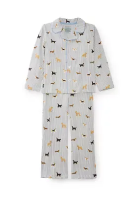 Striped Dog Pajama Set by Pajamarama