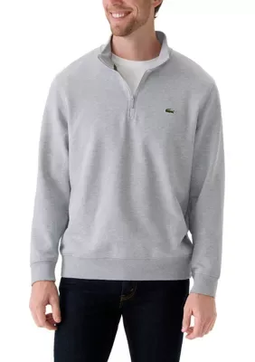Logo Fleece Quarter Zip Pullover by Lacoste