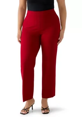 Slash Pocket Compression Trousers by Anne Klein