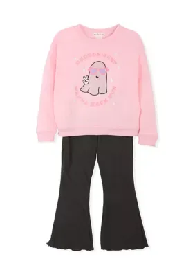Halloween Ghost Flare Pants Set by Derek Heart