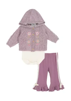 Floral Sweater Set by Rare Editions