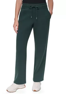 Sport Embroidery Logo Mid Rise Track Pants with Pockets by DKNY