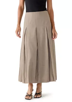 A-Line Pleated Maxi Skirt by Calvin Klein
