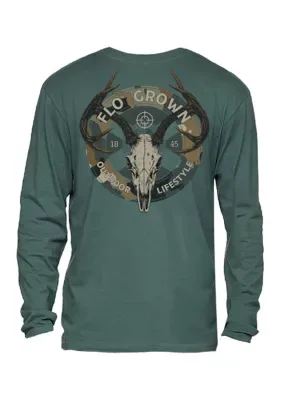 Long Sleeve Outdoor Team Graphic Shirt by Flogrown