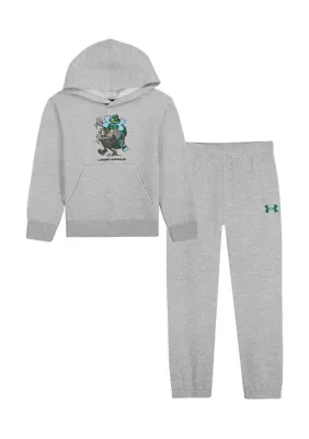 Cotton-Blend Fleece Hoodie and Jogger Set by Under Armour