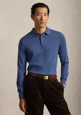 Wool Polo-Collar Sweater by Polo Ralph Lauren