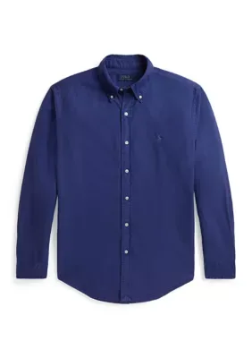 Classic Fit Garment Dyed Oxford Shirt by Polo Ralph Lauren