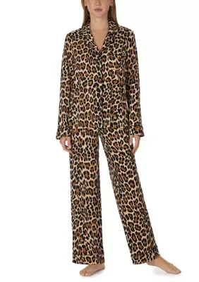 Long Sleeve Notch Collar Shirt and Pants Pajama Set by kate spade