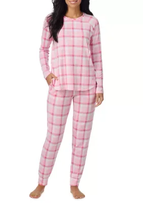 Long Sleeve Shirt and Jogger Pants Pajama Set by Cuddl Duds