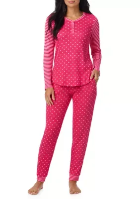 Long Sleeve Shirt and Jogger Pants Pajama Set
