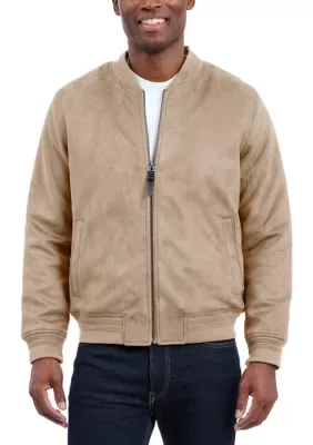 Faux Suede Bomber Jacket by MICHAEL Michael Kors