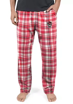 NCAA NC State Wolfpack Medlet Plaid Pajama Pants by College Concepts