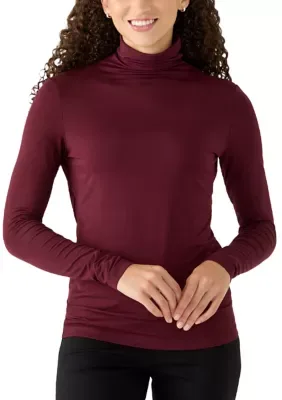 Seamless Turtleneck Top by Anne Klein
