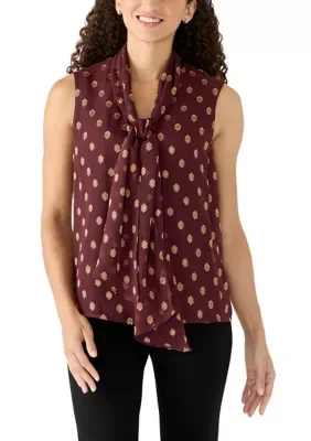Tie Front Blouse by Anne Klein