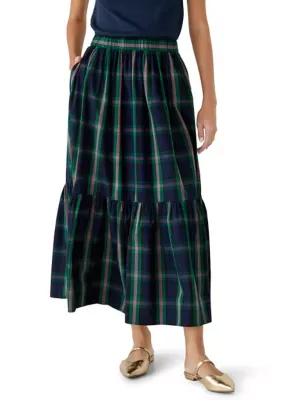 Maxi Shirred Skirt by Crown & Ivy