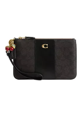Coated Canvas Signature Essential Small Wristlet by Coach
