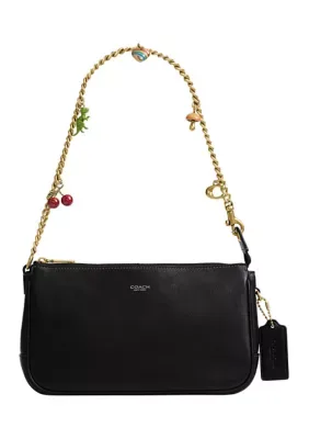 Natural Grain Leather Plaza Bag with Chain by Coach