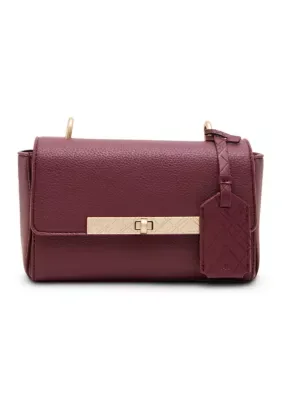 Turnlock Flap Crossbody Bag by Anne Klein