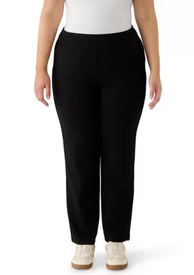 Ponte Straight Pants by Sharagano
